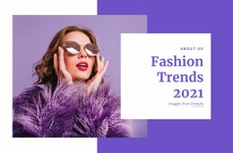 Shopping Guides And Fashion Trends Single Page Website