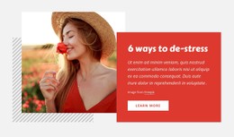 6 Ways To De-Stress Basic CSS Template