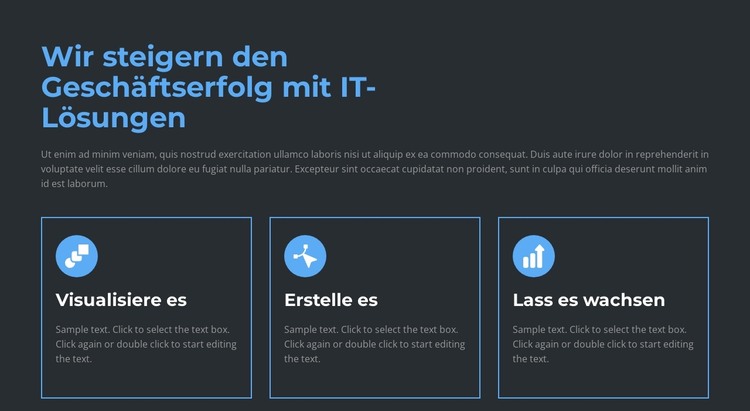 Wir erstellen und verkaufen HTML-Vorlage