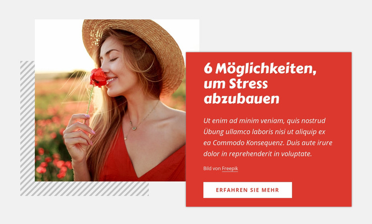 6 Möglichkeiten zum Stressabbau Joomla Vorlage