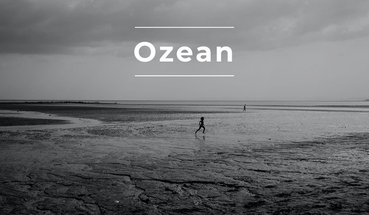 Endloser Ozean Website-Modell
