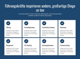 Aktionen, Die Begeistern – Web-Vorlage