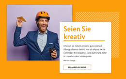 Seien Sie Kreativ – Professionelle Website-Vorlage