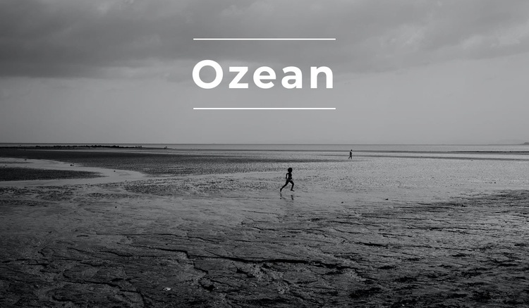 Endloser Ozean Website-Vorlage