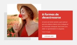 6 Formas De Eliminar El Estrés - HTML Website Builder