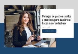 Consejos De Gestión Rápidos Y Prácticos - Plantilla Prémium