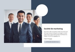 Société De Marketing - Conception De Site Web Simple