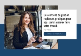 Des Conseils De Gestion Rapides Et Pratiques - Créateur De Site Web