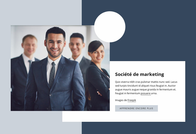 Société de marketing Modèle Joomla