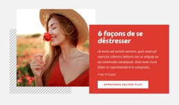 6 Façons De Se Déstresser - Page De Destination Pour Mobile