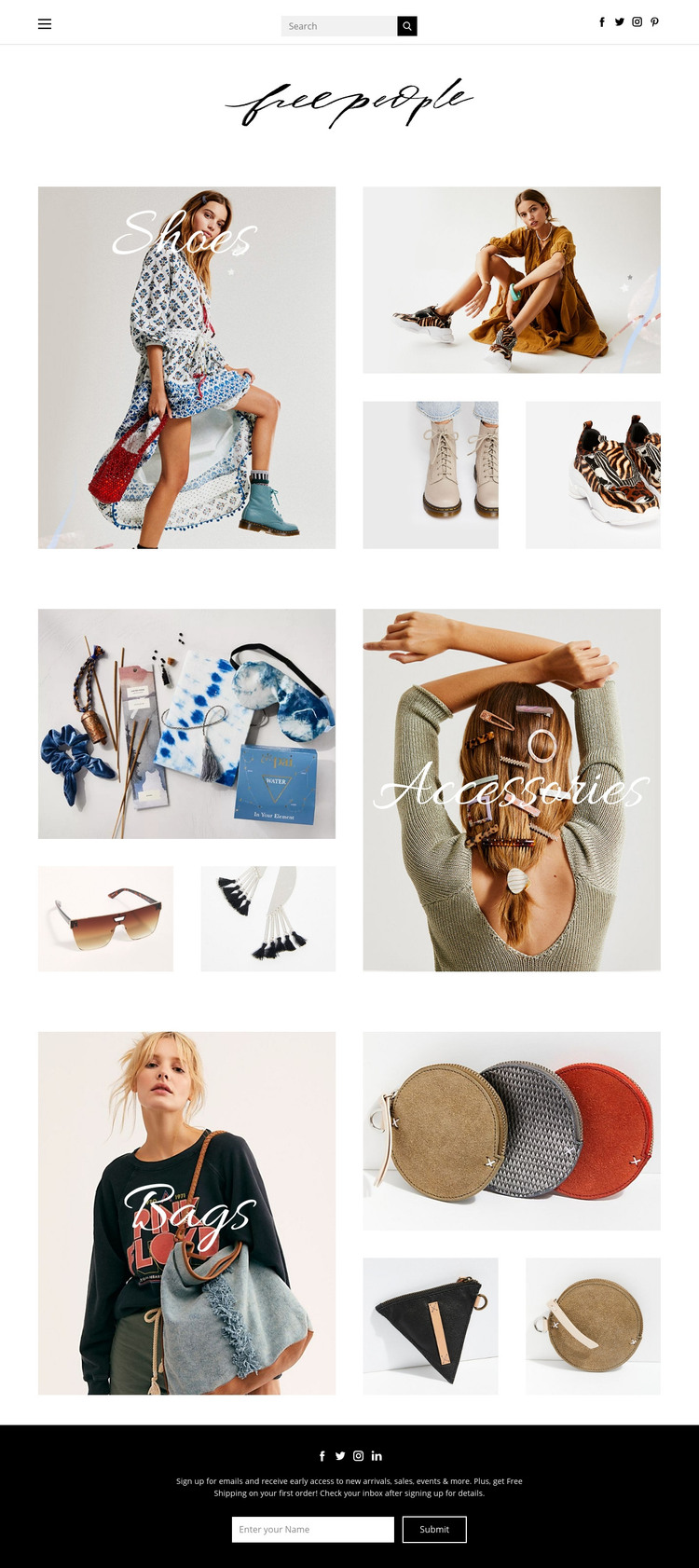 fashion Homepage Design