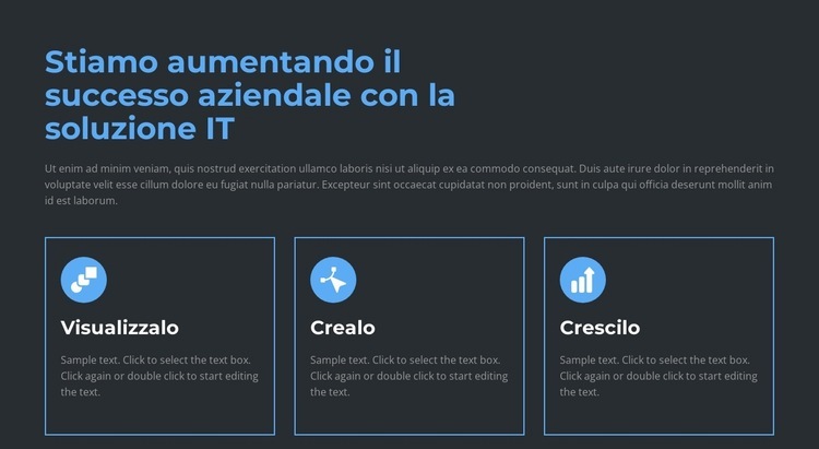 Creiamo e vendiamo Mockup del sito web