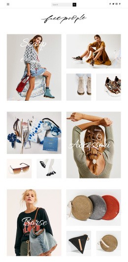 Moda Modelli Html5 Responsive Gratuiti