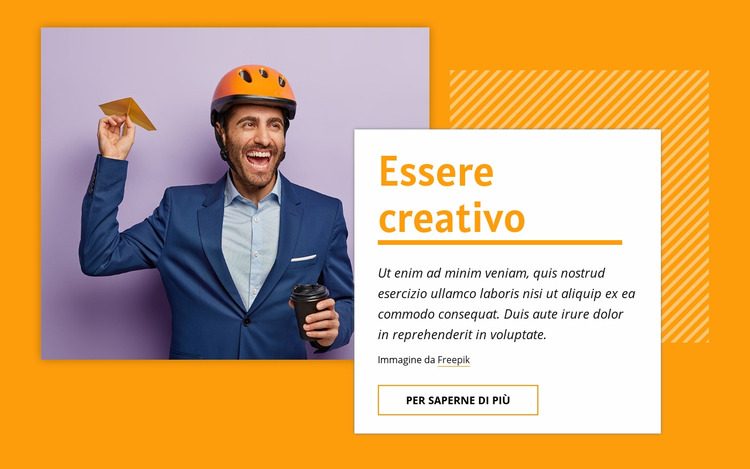 Essere creativo Modello Joomla