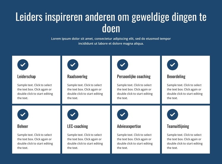 Acties die inspireren Bestemmingspagina