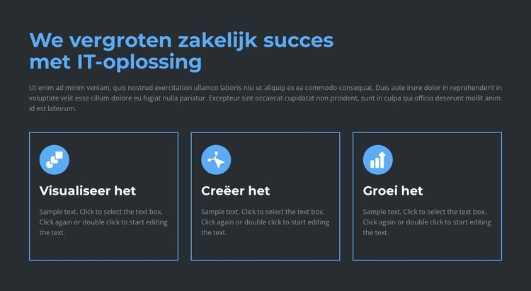 Wij creëren en verkopen HTML-sjabloon