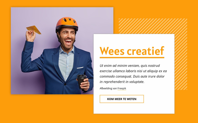 Wees creatief Joomla-sjabloon