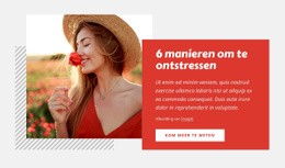 6 Manieren Om Te Ontstressen - Modern Websitemodel