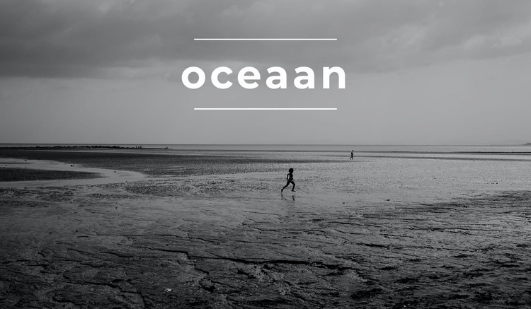 Eindeloze oceaan Website ontwerp