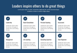 Actions That Inspire - Simple One Page Template