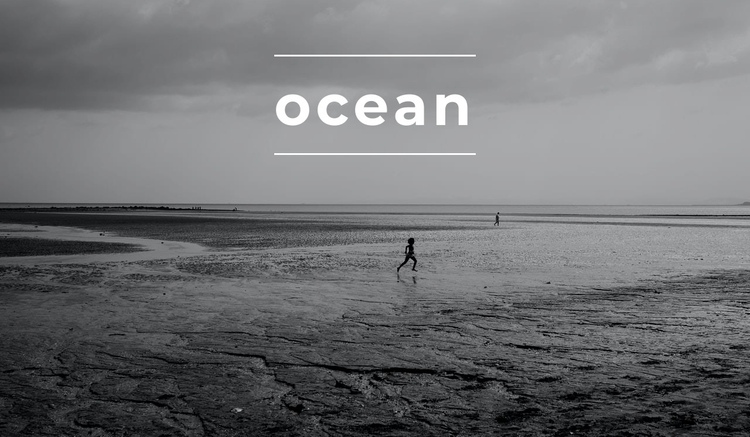 Endless ocean One Page Template