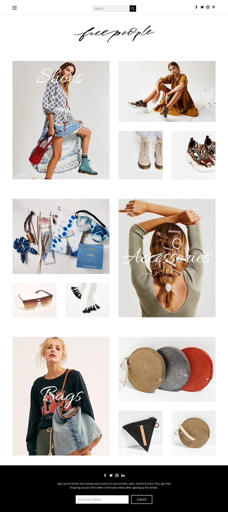 fashion One Page Template