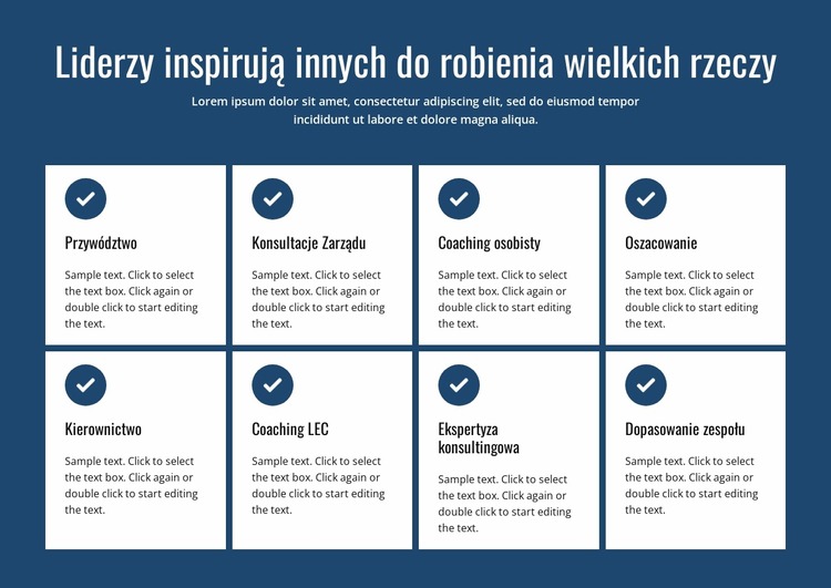 Działania, które inspirują Szablon Joomla