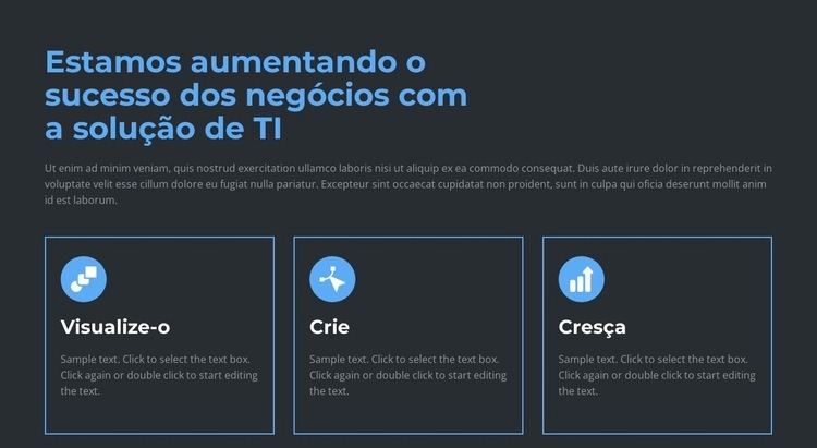 Criamos e vendemos Modelos de construtor de sites