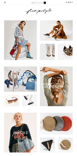 Mode Webbplatsmall