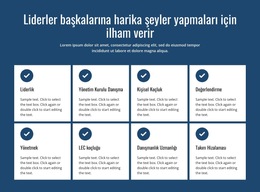 İlham Veren Eylemler - Web Şablonu