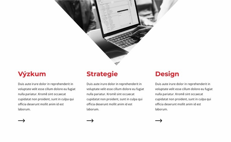 Poskytujeme designový servis Šablona webové stránky