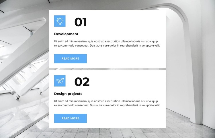 Two steps to get started CSS Template
