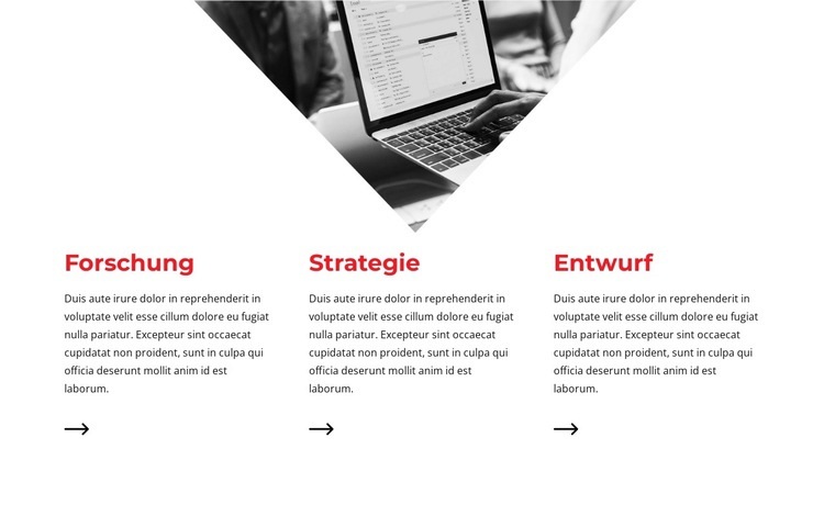 Wir bieten Design-Service HTML5-Vorlage