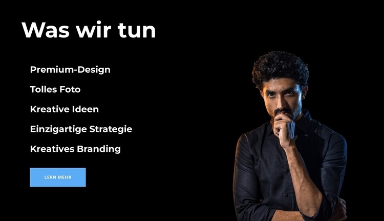 Was wirst du bekommen Landing Page