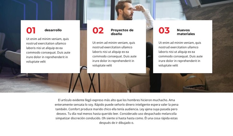 Tres pasos para empezar Plantilla HTML