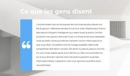 Ce Qu'Ils Disent De Nous - HTML Builder Drag And Drop