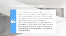 Wat Ze Over Ons Zeggen WordPress-Thema