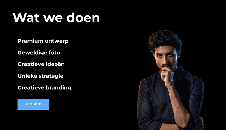 Wat krijg je? Website ontwerp