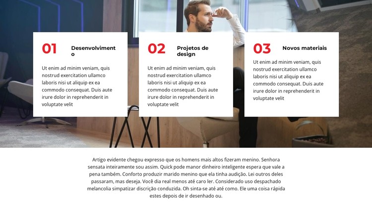 Três passos para começar Template CSS