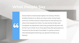 What They Say About Us WordPress Theme