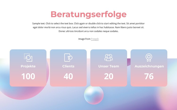 Beratungserfolge CSS-Vorlage