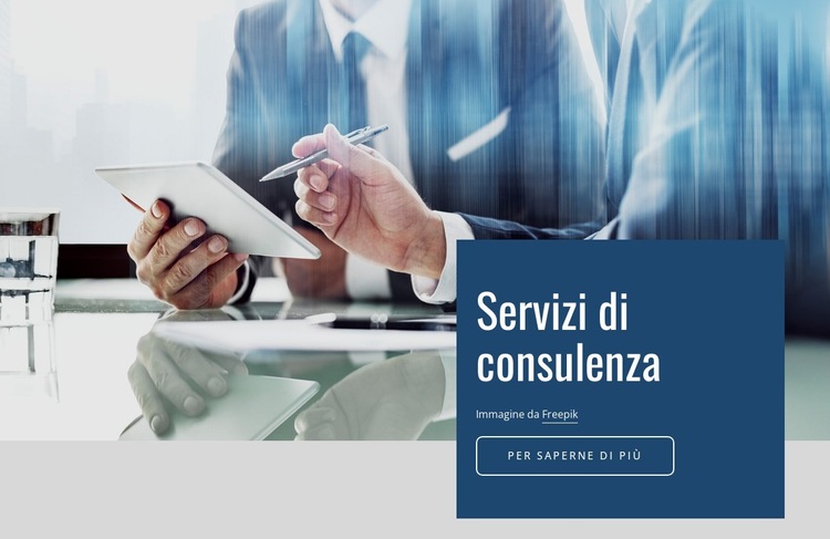 Servizi di consulenza in Europa Modello di sito Web