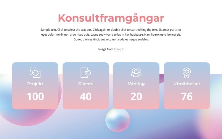 Konsultframgångar WordPress -tema