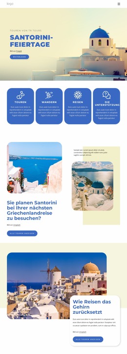 Urlaub Auf Santorin – Joomla-Theme