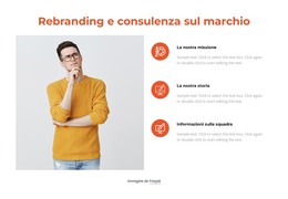 Pagina Di Destinazione Per Progetti Di Rebranding