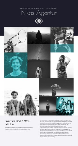 Nikas Agentur Vorlage Für Eine Einzelne Seite