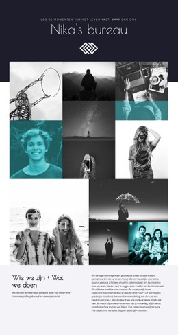 Nika'S Bureau Sjabloon Voor Één Pagina