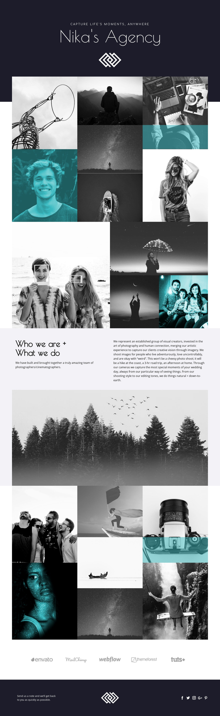 Nika's Agency One Page Template