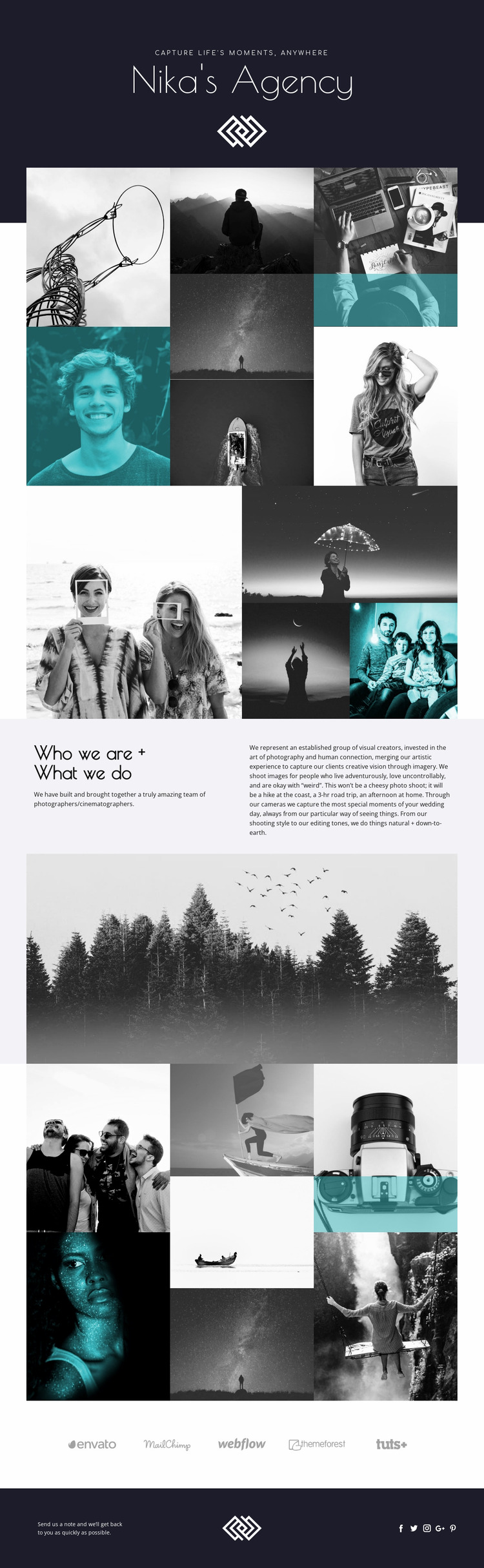 Nika's Agency Website Mockup