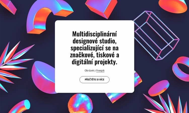 Multidisciplinární designové studio v Londýně Šablona CSS